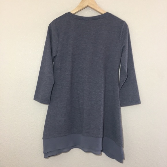 LOGO Lounge by Lori Goldstein French Terry Top- XS - Picture 5 of 7